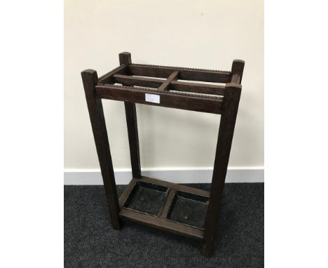 An art deco stick/umbrella stand (66x40x23cm) 