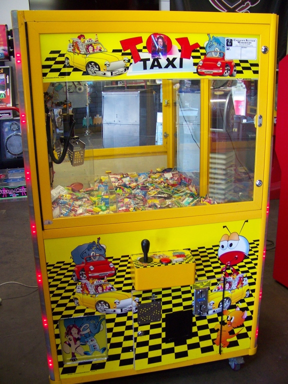 toy taxi crane