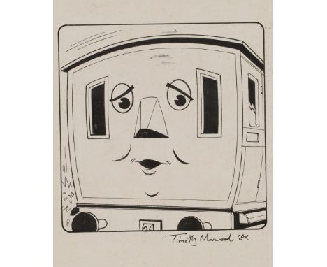 Timothy Marwood - 'Annie' (Carriage from 'Thomas the Tank Engine and Friends'), pen and ink, signed and dated '89 recto, titl
