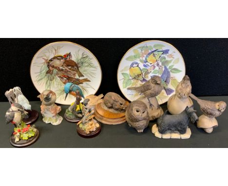 Poole Birds;  others Country Artist, Great Spotted Woodpecker;  Kingfisher;  Country Artist Rabbit;  Border Fine Art Terrier;