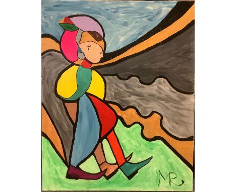 Matthew Rutherford (Art From A Locked-In Mind) Superbird signed, acrylic on canvas, 81cm x 102cm Matthew suffered a traumatic