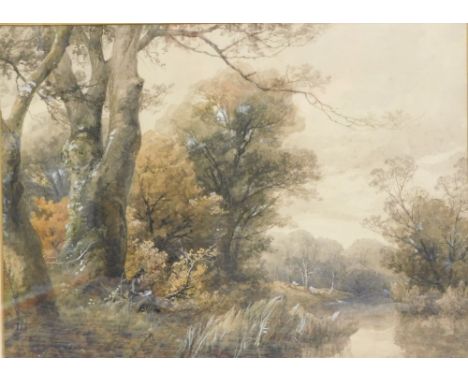 John Holding (19thC). A House of Rest, watercolour, signed and dated 1878, attributed verso with handwritten £525 price ticke