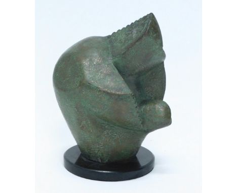 Edoardo Villa (1915-2011). Bronze female form sculpture, sculptures marks near base, 31cm high.