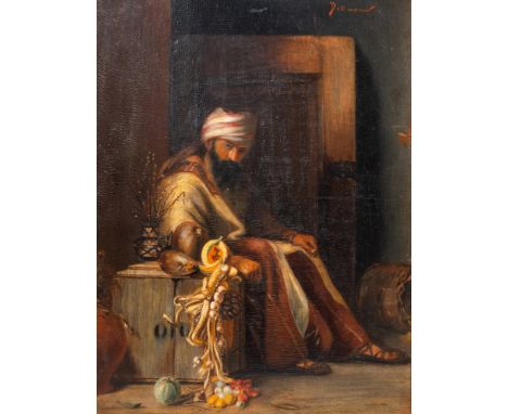 Full title: German school, signed Dettmann: 'Portrait of a bearded man', oil on panel, 19/20th C.Description:Dim.: 30,5 x 24 