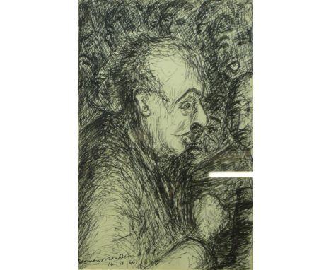 NORMAN MACDONALD PEN AND INK DRAWINGS 'World of he Drinker'  Signed and dated 16/4/(19) 66 and TWO OTHERS BY THE SAME HAND 9 