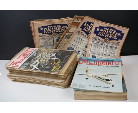 A collection of vintage magazines to include Airplane Spotter from the 1940's,  Flight Internationals from the 1970's and Mod
