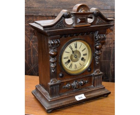 A late 19th century mantel clock, c.1890 by Hamburg-Amerikanische Uhrenfabrik (Hamburg-American clock factory)