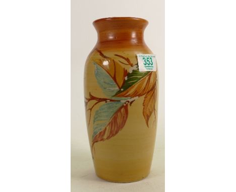 Grays Pottery Hand decorated vase: height 24cm 