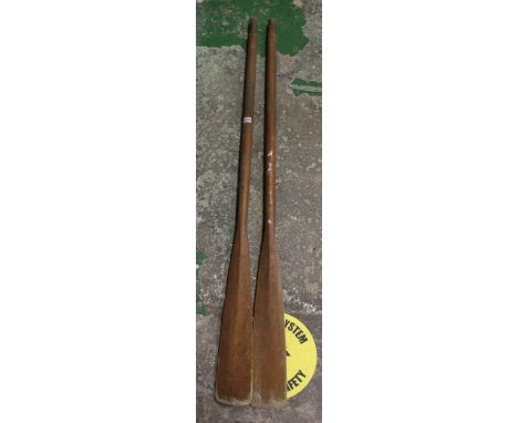Pair Vintage Boat Oars(2): 