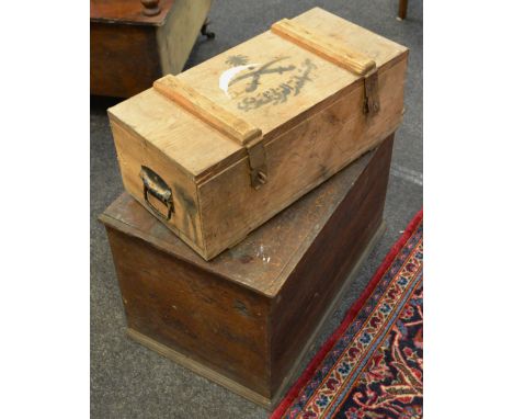 A Saudi Arabian military carry case painted with military emblem holding various tools including bulk hammers etc; a Victoria