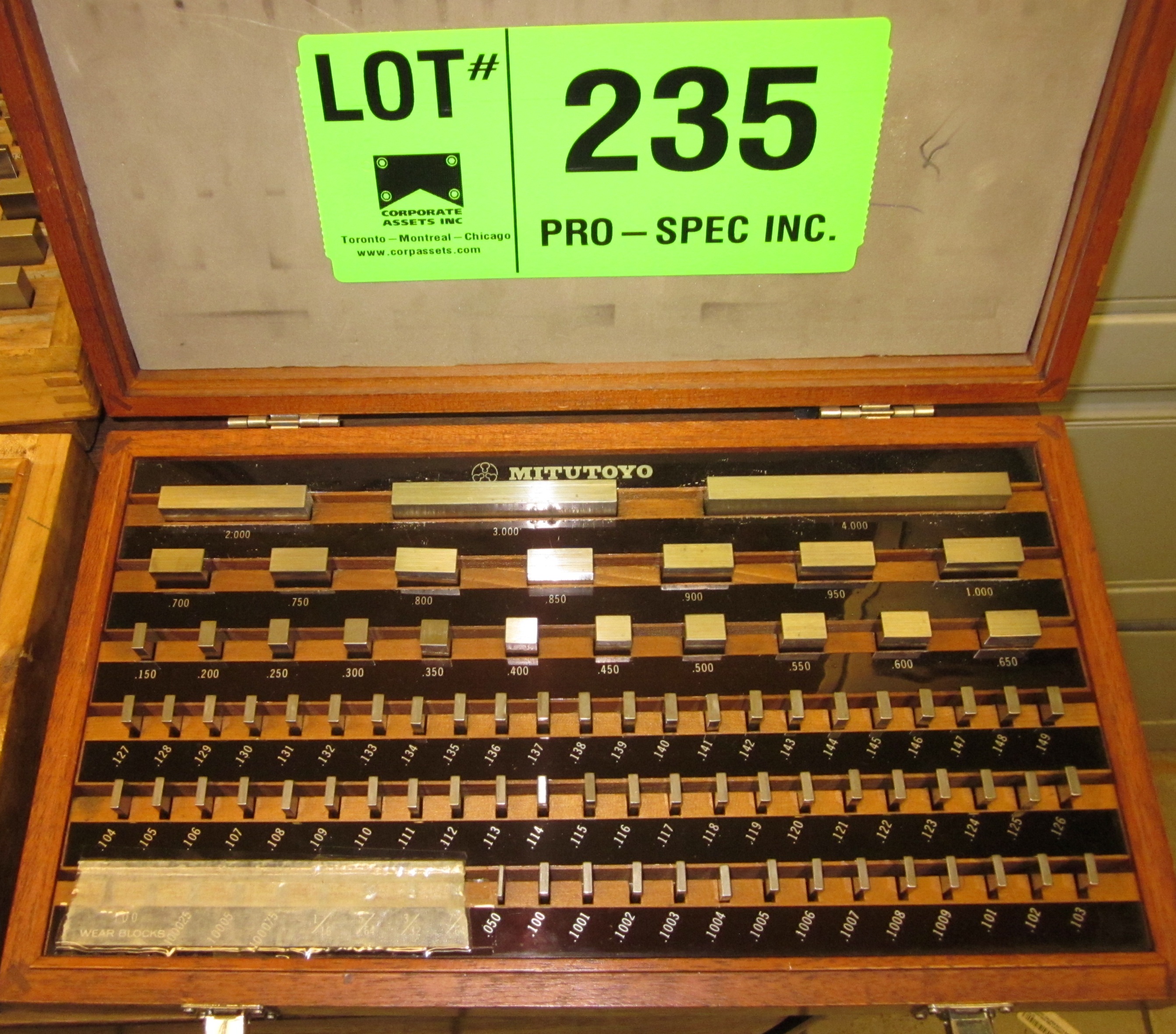 MITUTOYO GAUGE BLOCK SET