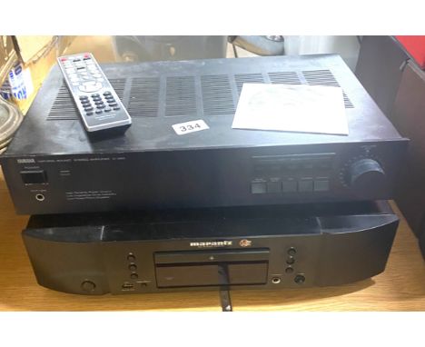 Yamaha stereo Amplifier a320 and a Marantz cd player 