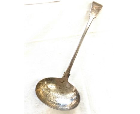 Hallmarked London Silver ladle, markers mark RR, approximate weight 191g 