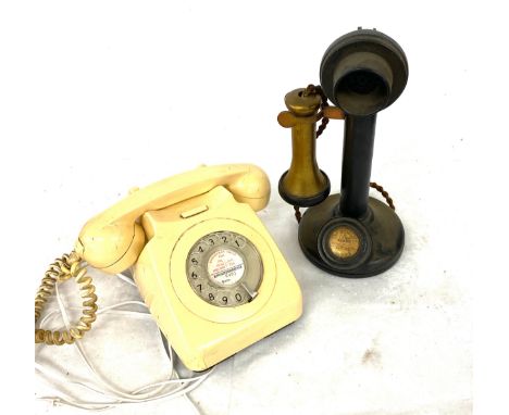 2 Vintage telephones, untested 