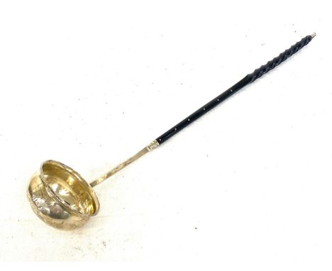 Georgian silver toddy ladle 