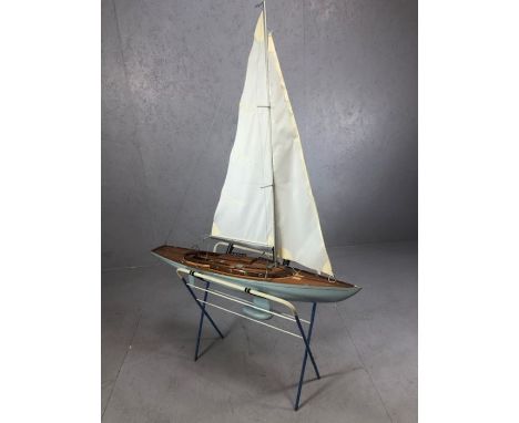 Spirit 42, remote control pond yacht, modelled to scale from a James Bond movie yacht, with Attack 2ER remote control, approx