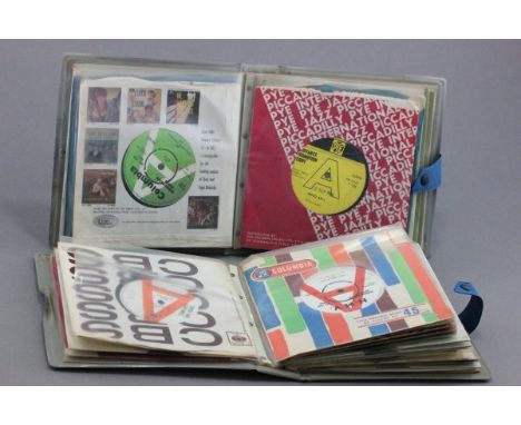 Vinyl - Collection of 29 1960s demo 7'' records of UK issue from various artists and labels in two blue wallets including Dav