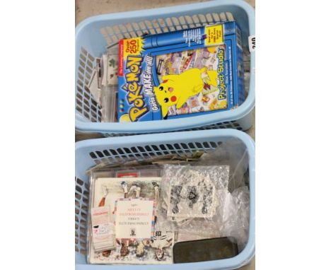 Two Tubs of Cigarette Cards including Lambert & Butler, Spratts, Carreras, 5 x Ansties Royal Portrait Silks plus various tea 