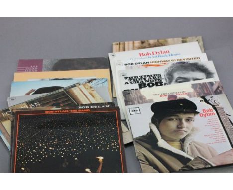 Vinyl - 17 Bob Dylan re-issue LPs mostly UK with some US including Freewheelin', Another Side, Nashville Skyline, New Morning