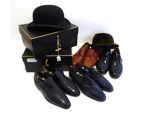 Gents Costume and Accessories, including a Fortnum and Mason black dinner jacket, and matching pair of evening trousers; Herb