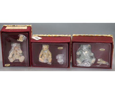 Three boxed Steiff Collection teddy bears