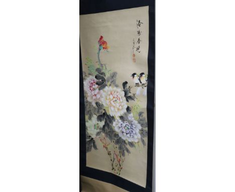 A Chinese scroll painting