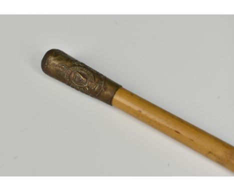 A Royal Irish bamboo swagger stick, measuring 27¼in. (69.2cm.) long.