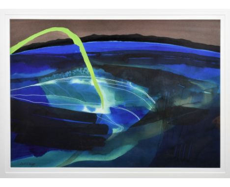 David G. Henley (Jersey, b.1949), Abstract seascape, watercolour, signed lower left, 19¾ x 28in. (50.2 x 71.1cm.)