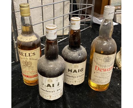 4 BOTTLES OF SPIRITS - MOSTLY SCOTCH 