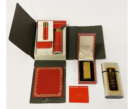 CARTIER BOXED LIGHTER &amp; OTHER ITEMS