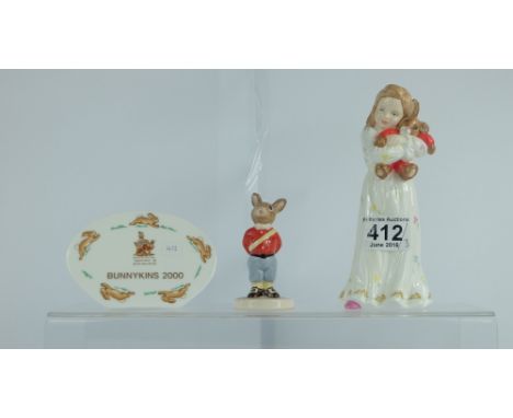 A collection of Royal Doulton Bunnykins figures to include My First Bunnykin HN5369 (with cert), Prince Frederick DB94 and Bu