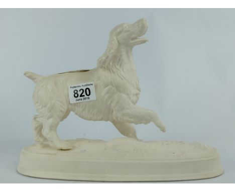 Beswick The Spaniel on ceramic base in white colourway  