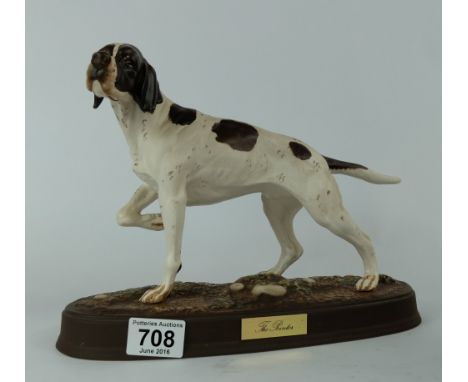 Beswick Pointer on ceramic plinth 3011 