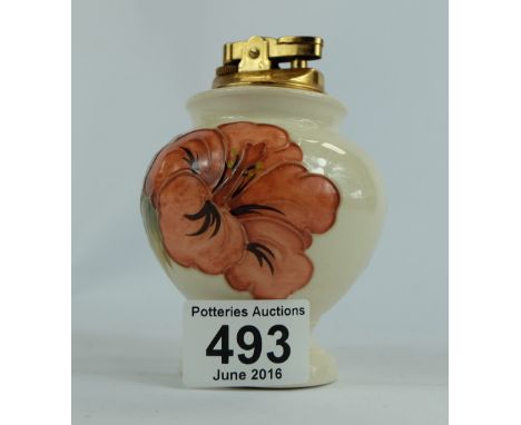 Moorcroft hibiscus on cream lighter