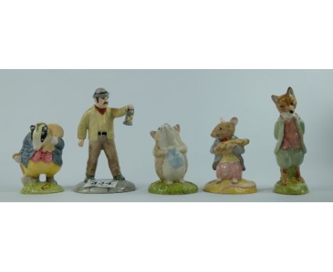 A collection of Beswick Beatrix Potter figures to include Foxy Whiskered Gentleman, Timmy Willie fetching milk, Johhny Townmo