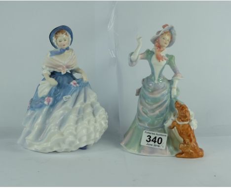 Royal Doulton lady figures Loyal Friend HN3358 and Alice HN3368 (2)