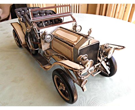 Rolls-Royce Silver Ghost 40-50 HP large model, length is 20 inches, trimmed seats, all metal scratch built construction, base