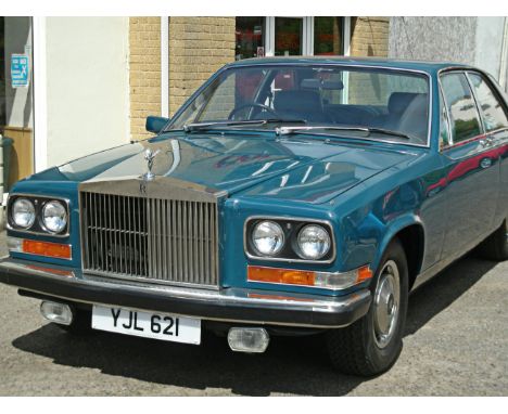 1975 Rolls-Royce Camargue YJL621.This stunning example is finished in Richmond Blue with Turquoise leather upholstery. Origin