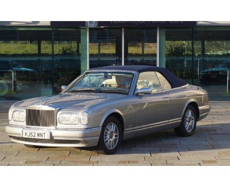 2002 Rolls-Royce New Corniche (last of line) Convertible One of 45 built, of which only nine were right hand drive.  Includes