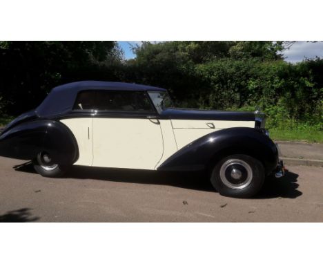 1949 Bentley Mark 6 DHC KRO 229 Date of first registration:  20 May 1949 Drophead coupe by Park Ward, Design No 100, Body No 