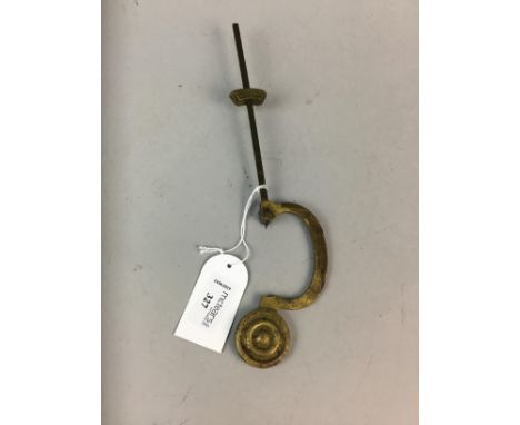 PINFOLD'S BRASS METRONOME, 27cm high overall
