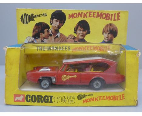 A Corgi Toys Monkeemobile die-cast model vehicle,  boxed with header card 