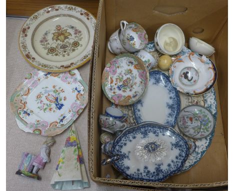 A collection of 19th Century and later china , an E Radford wall pocket, etc.**PLEASE NOTE THIS LOT IS NOT ELIGIBLE FOR POSTI