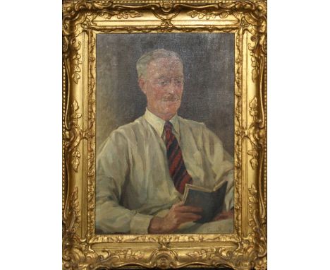 Monica Maclvor (1881 - 1939)Half length portrait of Col. Peter O'ConnorOil on canvas, signed lower right, Artists label verso