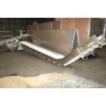 Elevator/Incline Conveyor, 19 1/2 in. x 25 ft. Length, Stainless Steel Frame, Motor, 230/460 Volt