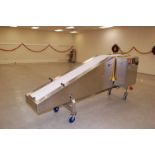Air-Draulic Engineering Incline Belt Conveyor, 12 in. Wide x 132 in. Length, SS Frame, Servo