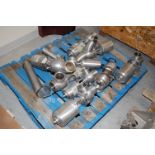 (QTY 9) Waukesha Cherry Burrell CIP Valves, Assorted # W6100039/# W64R00001