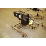 Sato Model # M-8490SE Labeling Machine w/Little David Applicator, Mounted on SS 4-Wheel Base