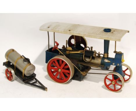 WILESCO, GERMANY BOXED STEAM POWERED TRACTION ENGINE 'Old Smokey' Model  D40 in slightly used condition with original pamphle
