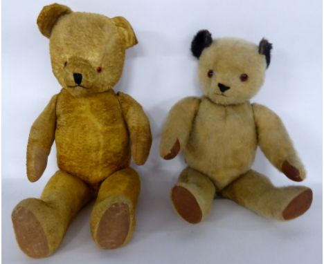 A MODERN STEIFF LIMITED EDITION REPLICA 'MUZZLE BEAR 1908' in dark brown plush with cream felt pads, leather muzzle strap and